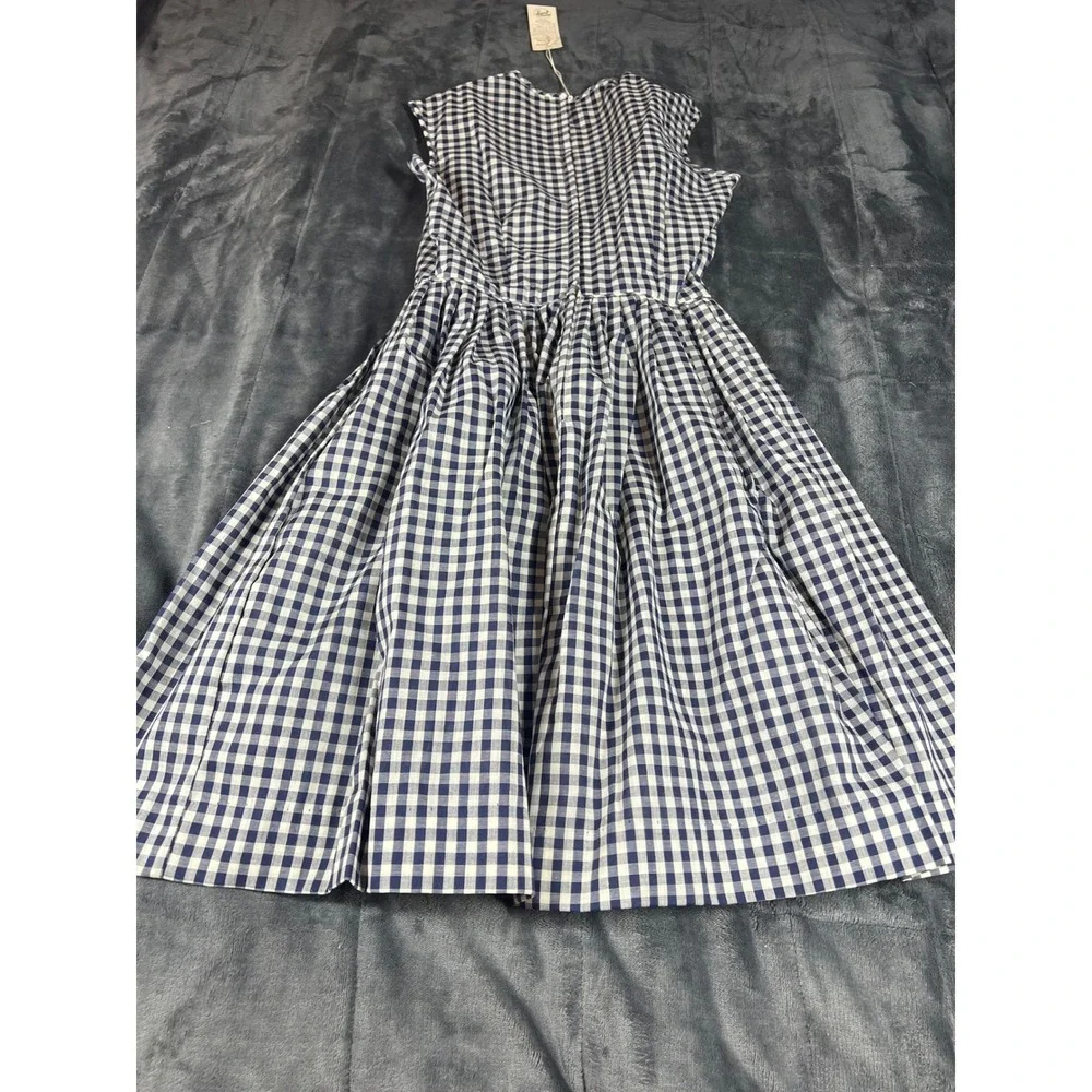 Fritzi of California Gingham‎ Dress Vintage Sleeveless Fit & Flare Size 18 - Picture 10 of 11
